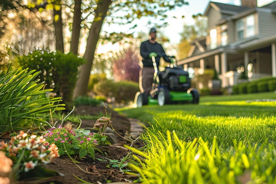 electric start lawn mowers self propelled